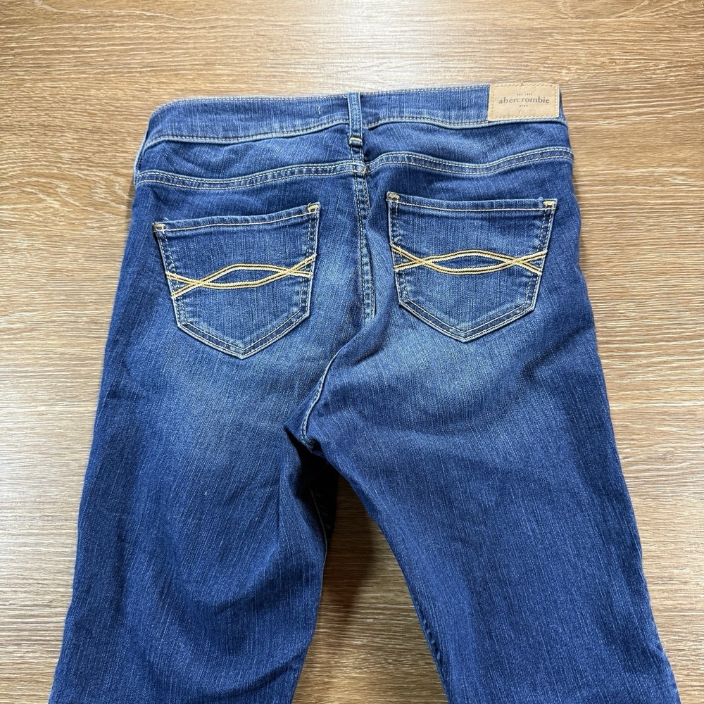 Abercrombie Kids Jeans Girls Size 16 Blue Skinny Stretch Denim - Picture 10 of 12
